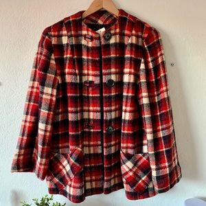 Red Plaid Coat